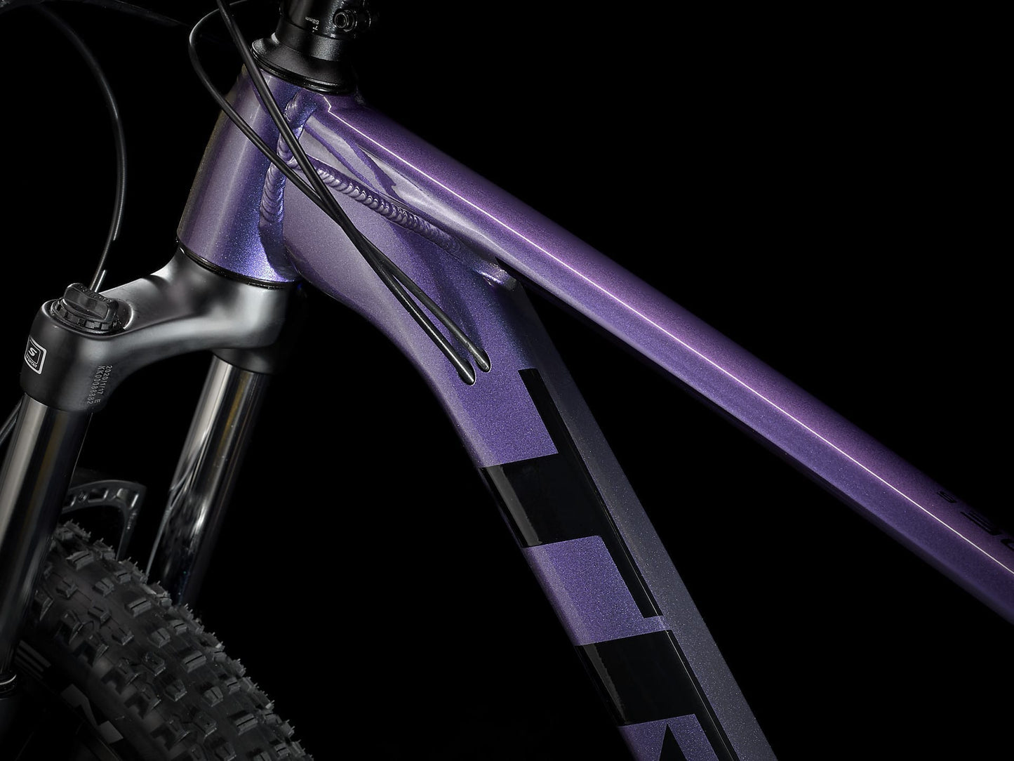 TREK ROSCOE 6 HARDTAIL MTB BIKE 2023 - PURPLE FLIP/TREK BLACK