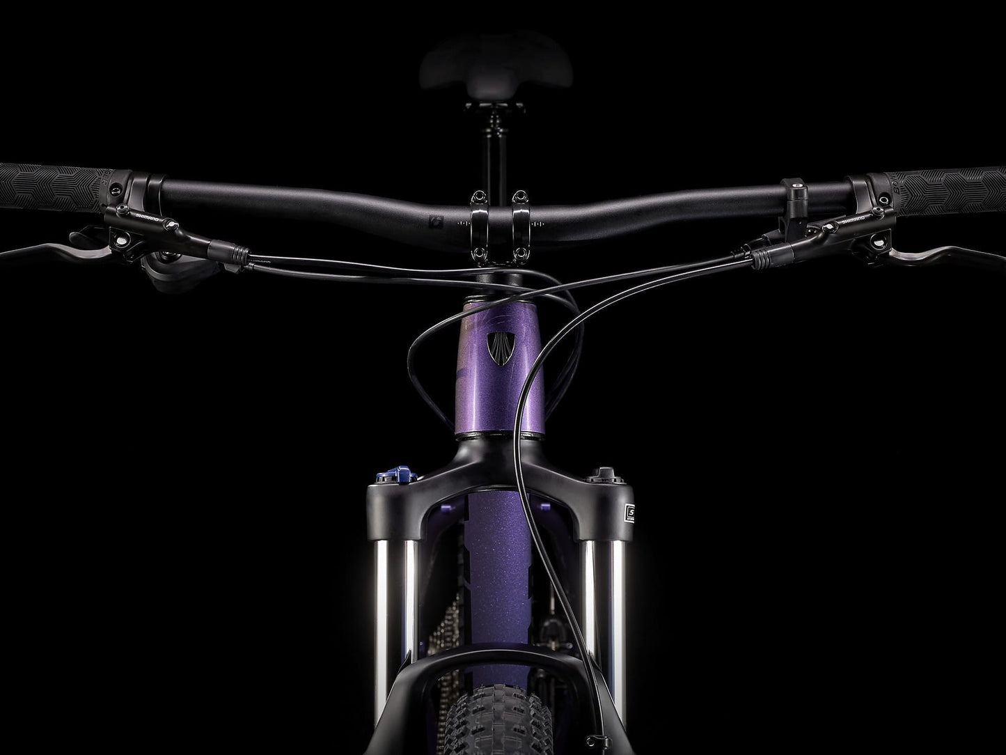 TREK ROSCOE 6 HARDTAIL MTB BIKE 2023 - PURPLE FLIP/TREK BLACK