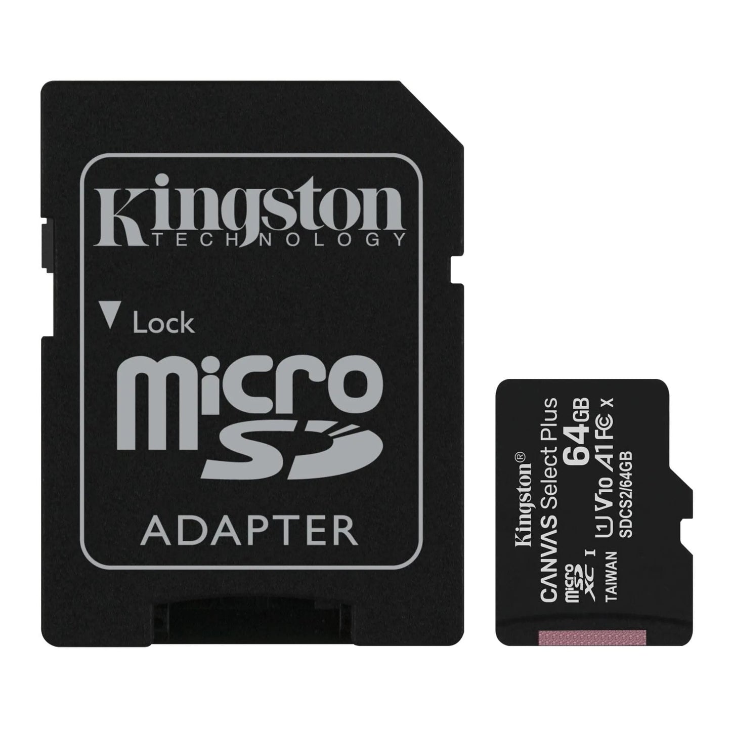 KINGSTON CANVAS SELECT PLUS MICROSD CARD 64GB