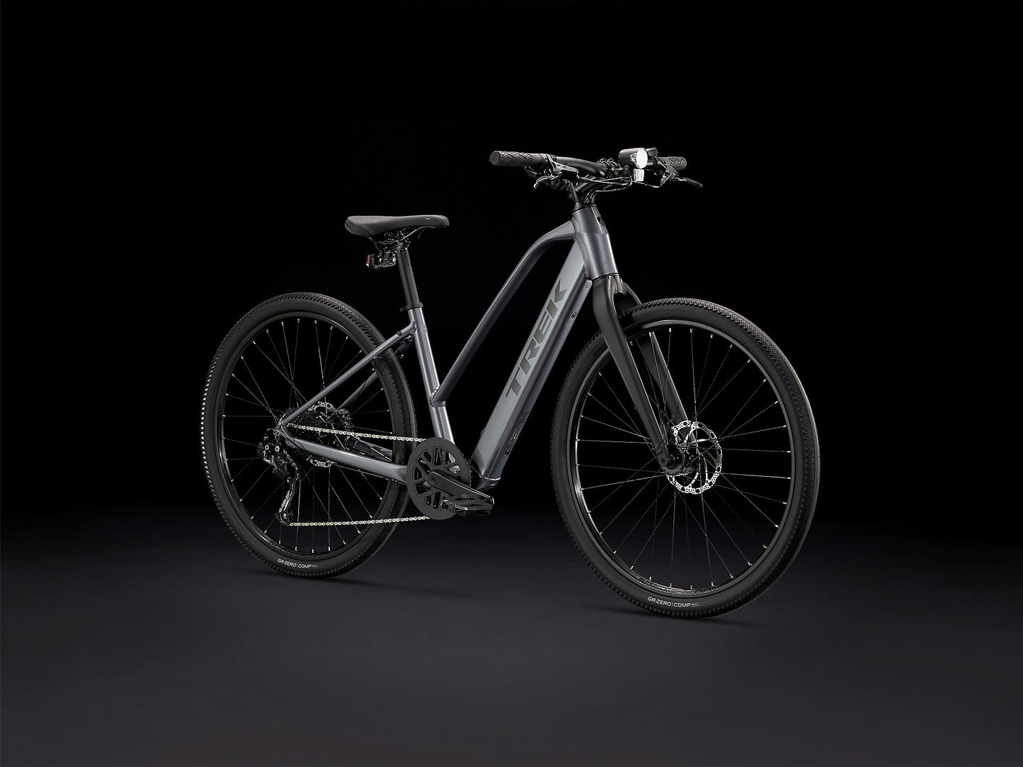 TREK DUAL SPORT PLUS 2 STAGGER HYBRID BIKE 2023 - GALACTIC GREY