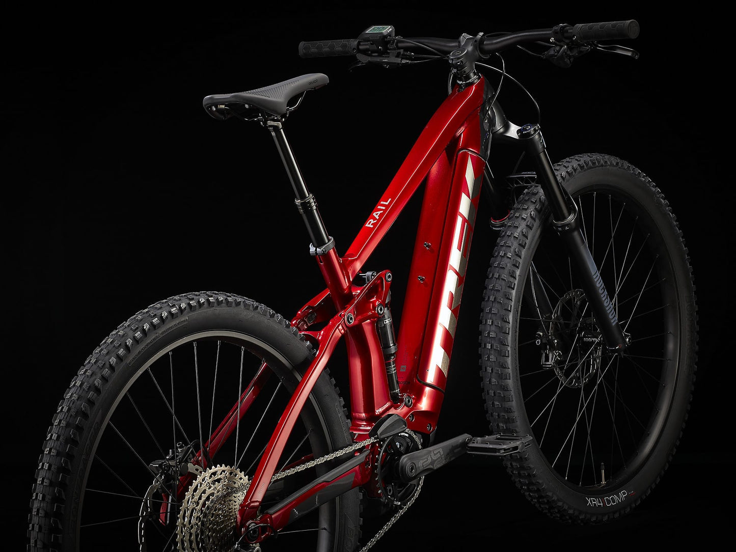 TREK RAIL 5 500W GEN 2 E-MTB BIKE 2023 - CRIMSON/LITHIUM GREY