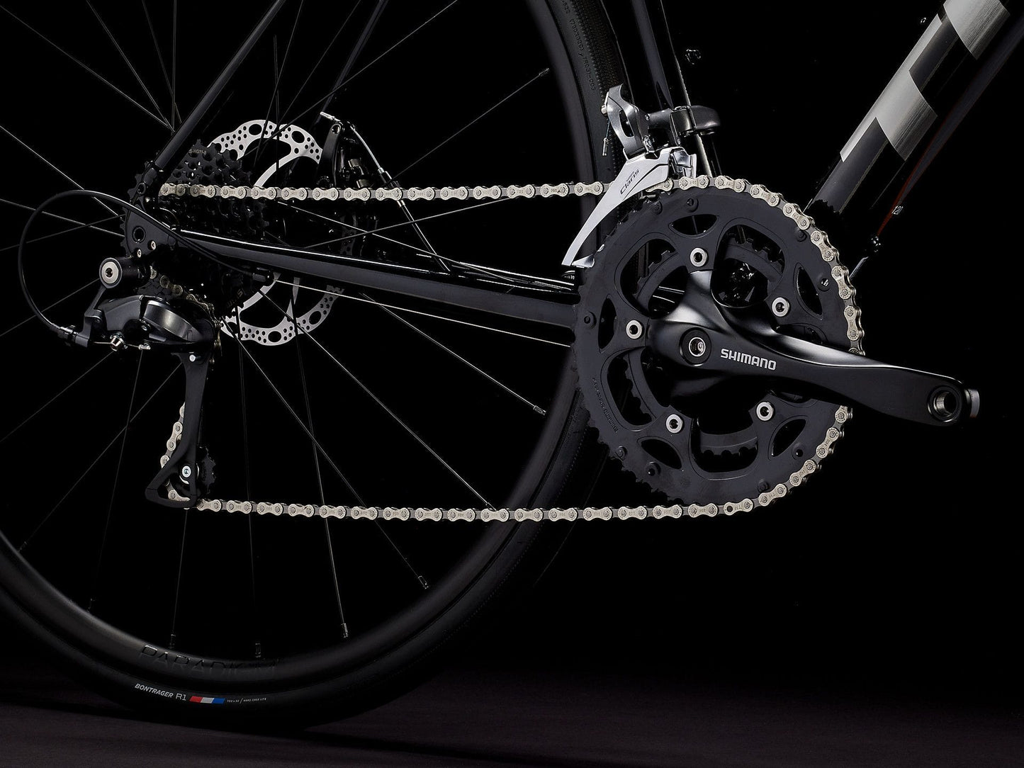 TREK DOMANE AL 2 DISC ROAD BIKE 2023 - TREK BLACK
