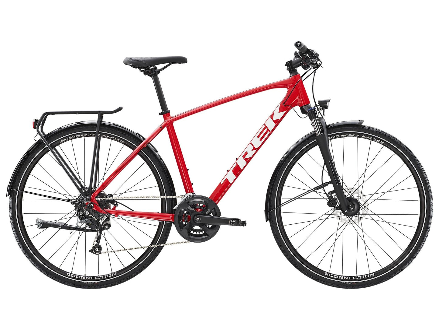 TREK DUAL SPORT 2 EQUIPPED GEN 4 HYBRID BIKE 2023 - VIPER RED