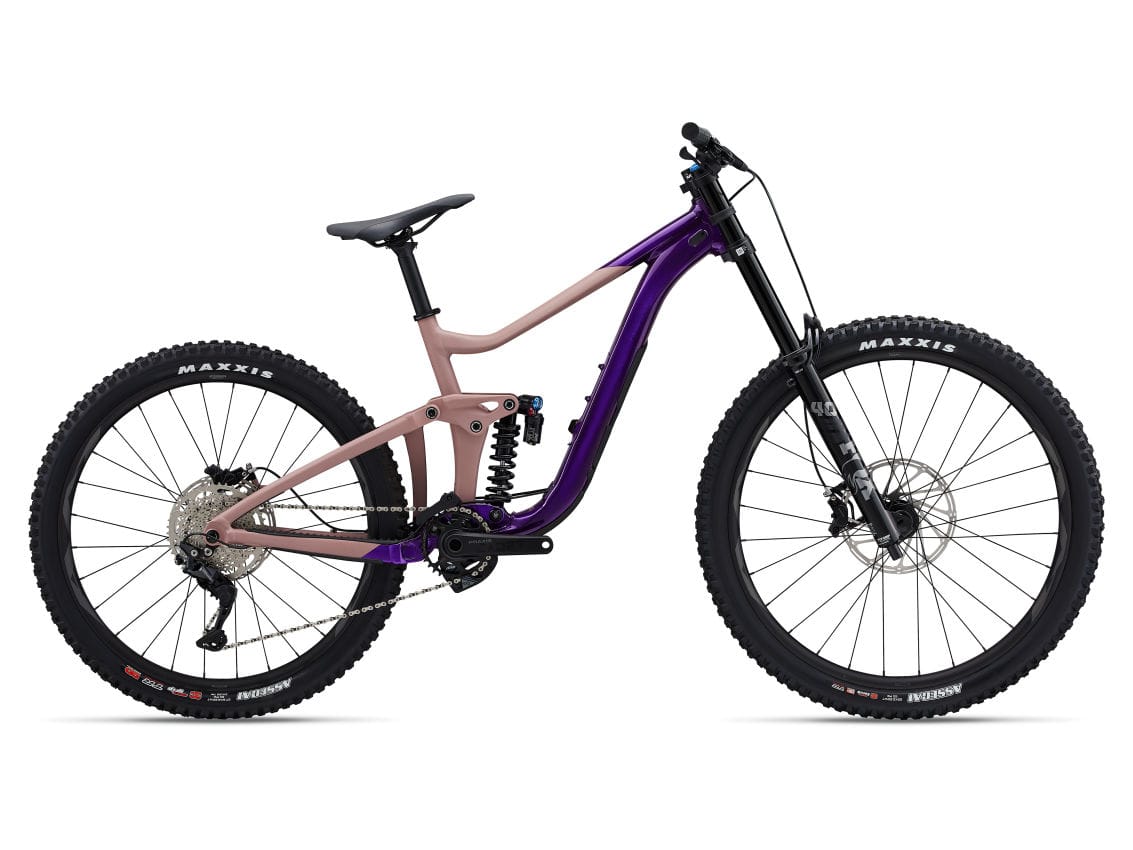 GIANT REIGN SX FULL SUSPENSION MTB BIKE 2023 - GLOSS PURPLE/PETRA CLAY