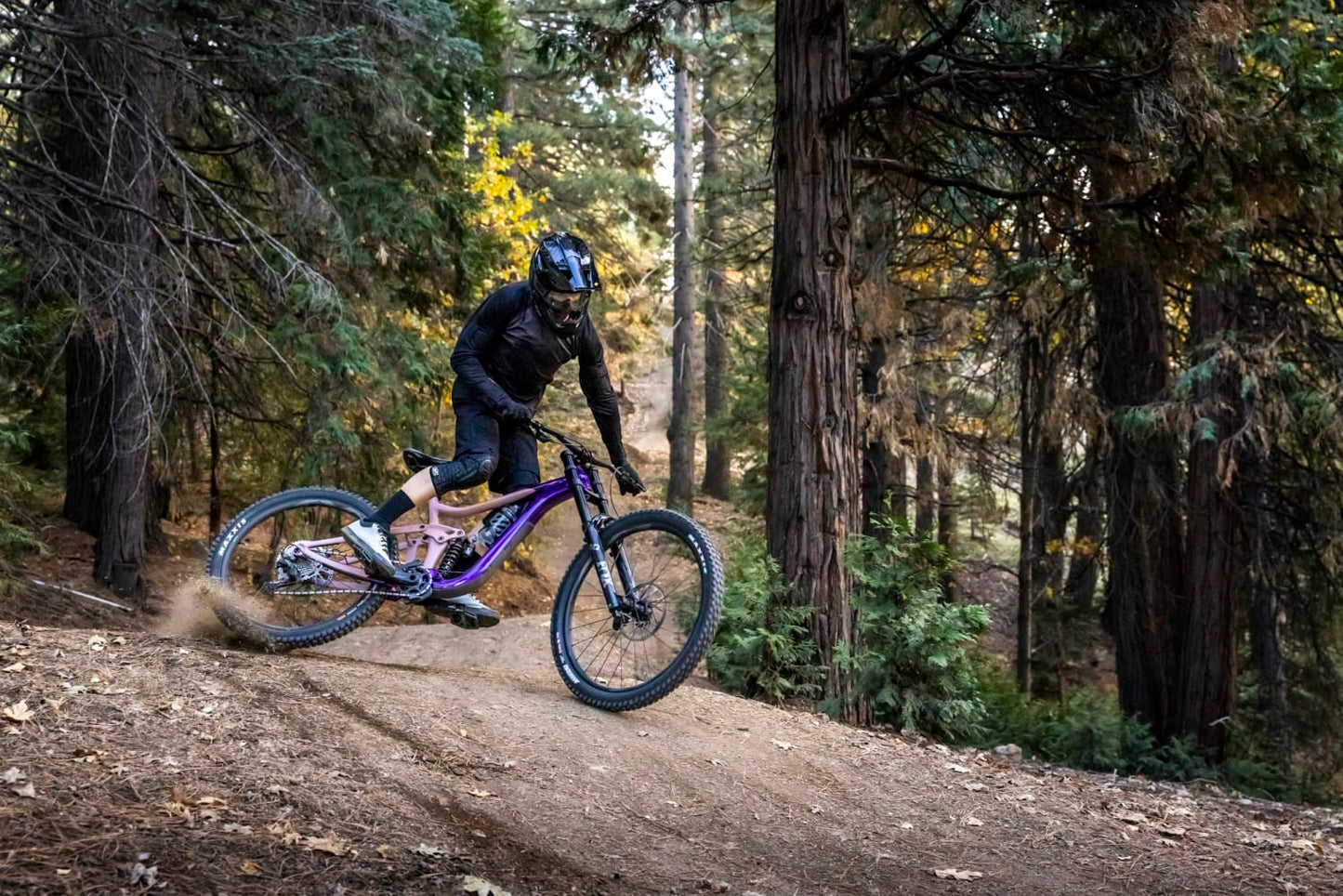 GIANT REIGN SX FULL SUSPENSION MTB BIKE 2023 - GLOSS PURPLE/PETRA CLAY