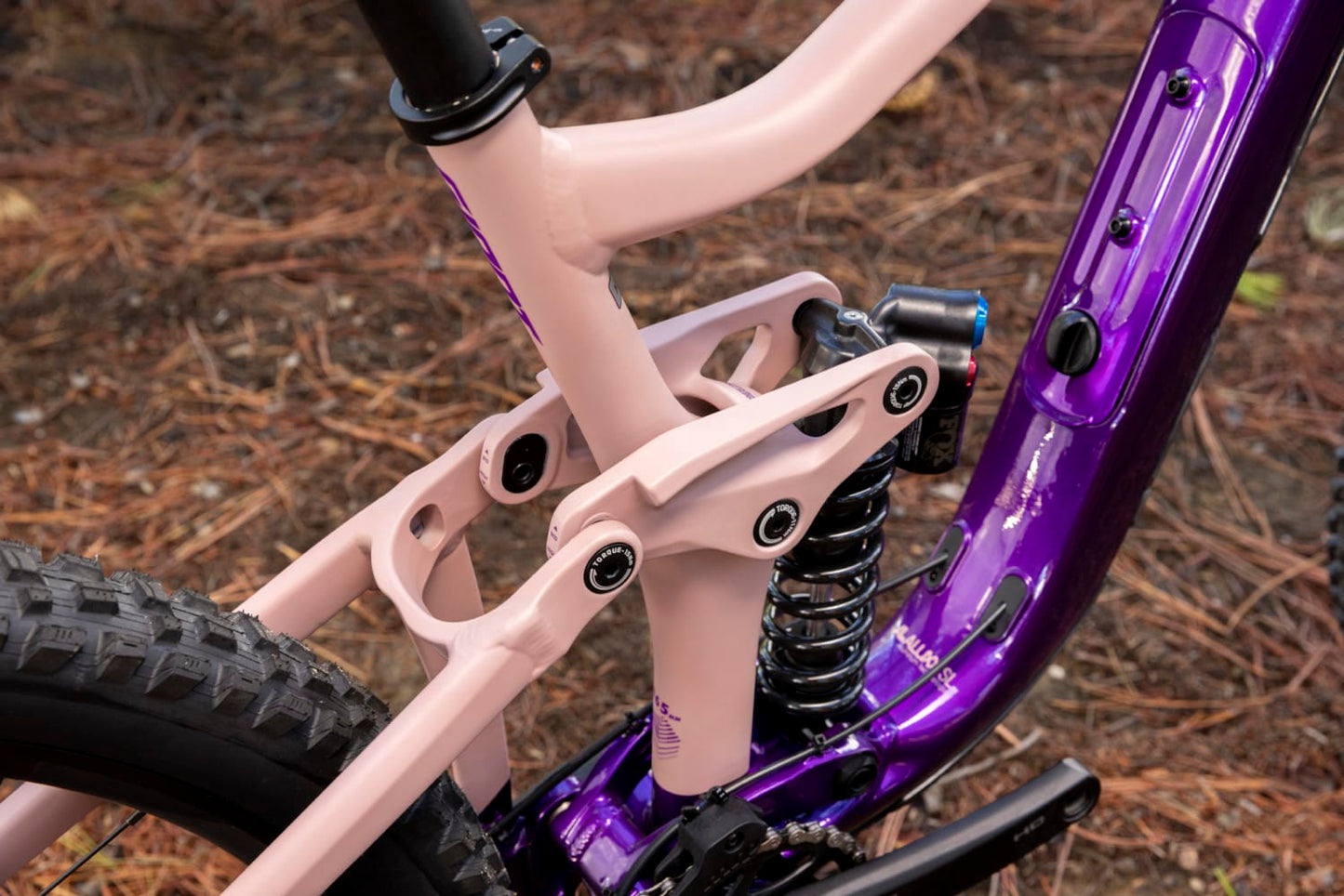 GIANT REIGN SX FULL SUSPENSION MTB BIKE 2023 - GLOSS PURPLE/PETRA CLAY