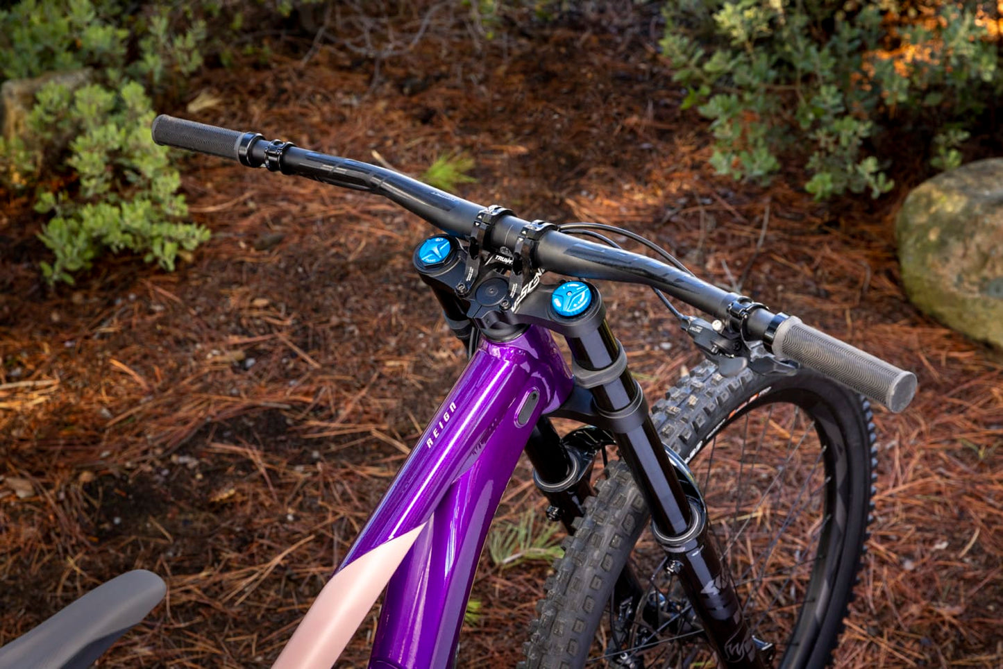 GIANT REIGN SX FULL SUSPENSION MTB BIKE 2023 - GLOSS PURPLE/PETRA CLAY