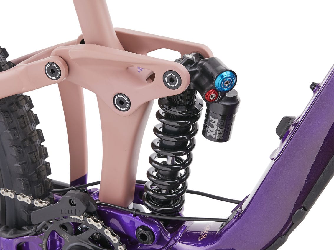 GIANT REIGN SX FULL SUSPENSION MTB BIKE 2023 - GLOSS PURPLE/PETRA CLAY