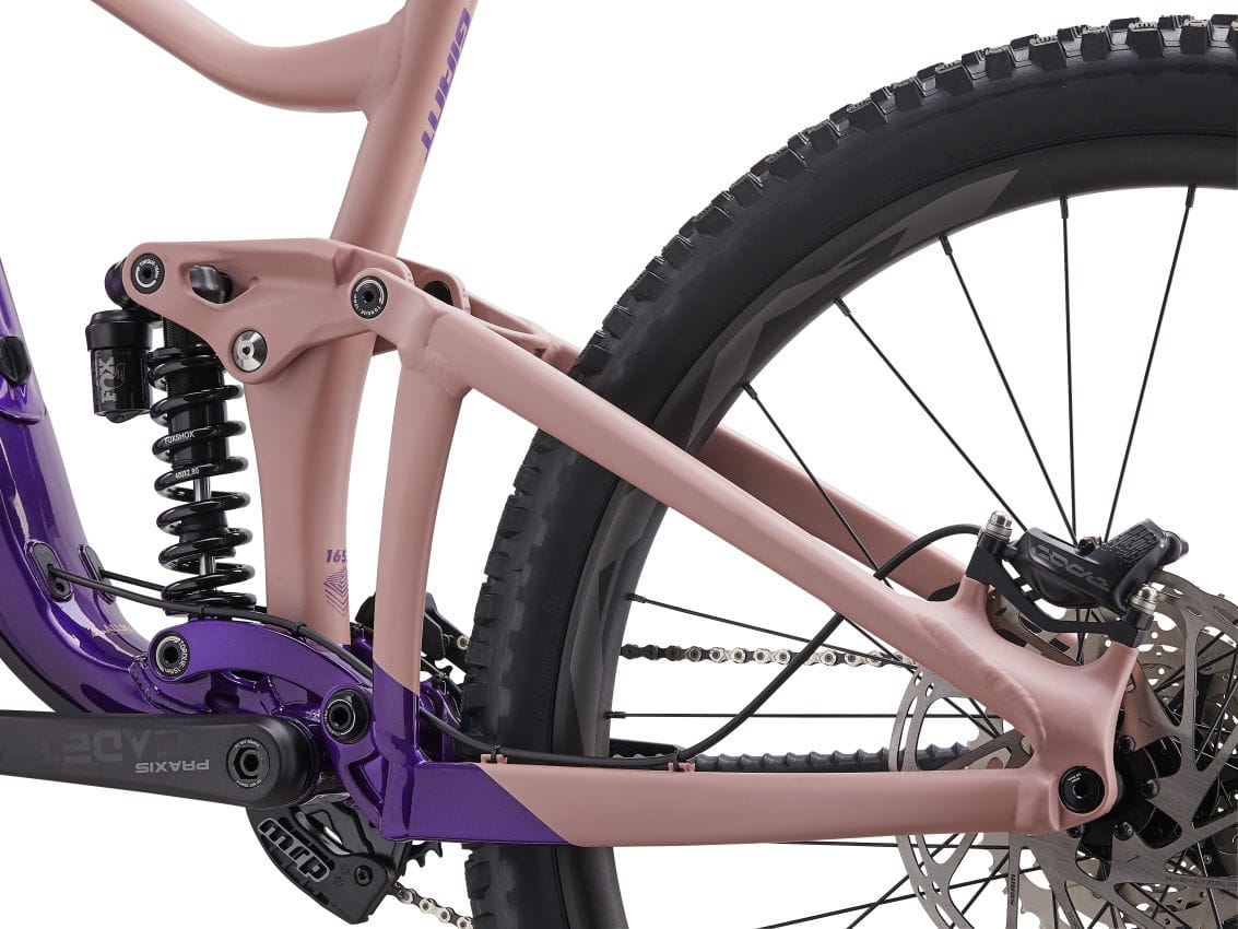 GIANT REIGN SX FULL SUSPENSION MTB BIKE 2023 - GLOSS PURPLE/PETRA CLAY