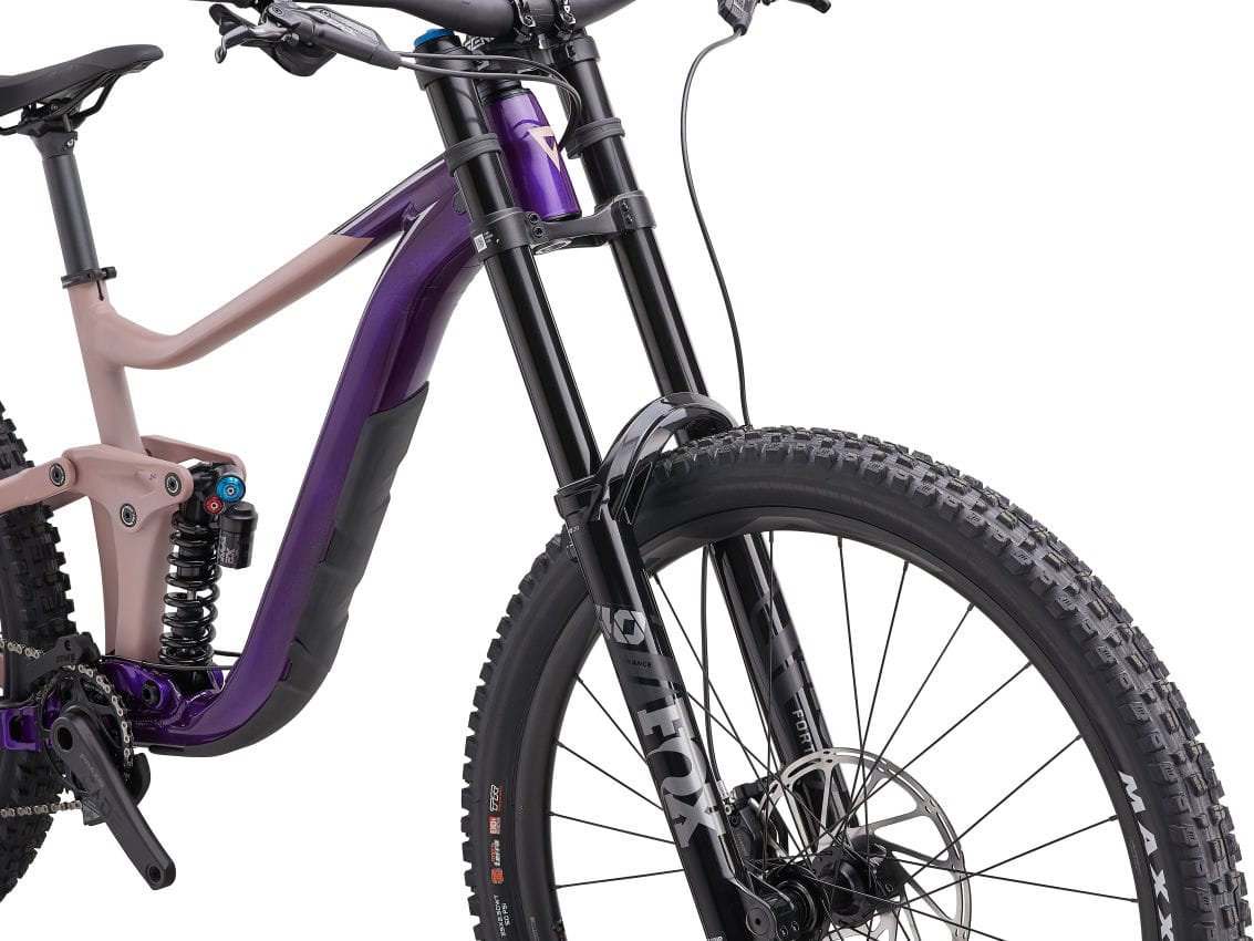 GIANT REIGN SX FULL SUSPENSION MTB BIKE 2023 - GLOSS PURPLE/PETRA CLAY