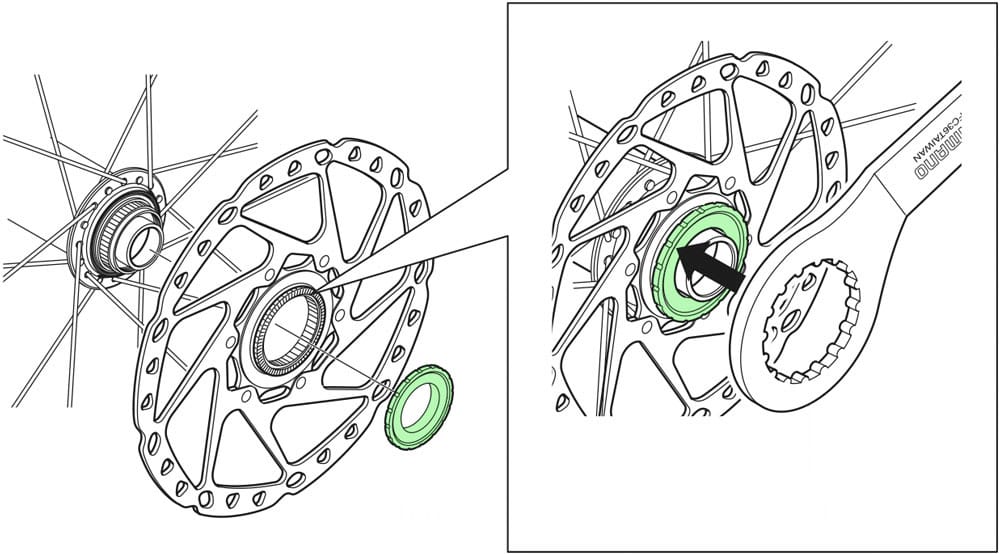 SHIMANO HB-M776 SM-HB20 EXTERNAL LOCK RING AND WASHER