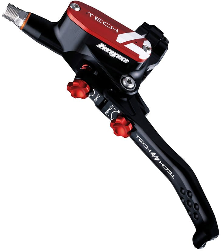 HOPE TECH 4 V4 DISC BRAKE LEFT LEVER - BLACK/RED