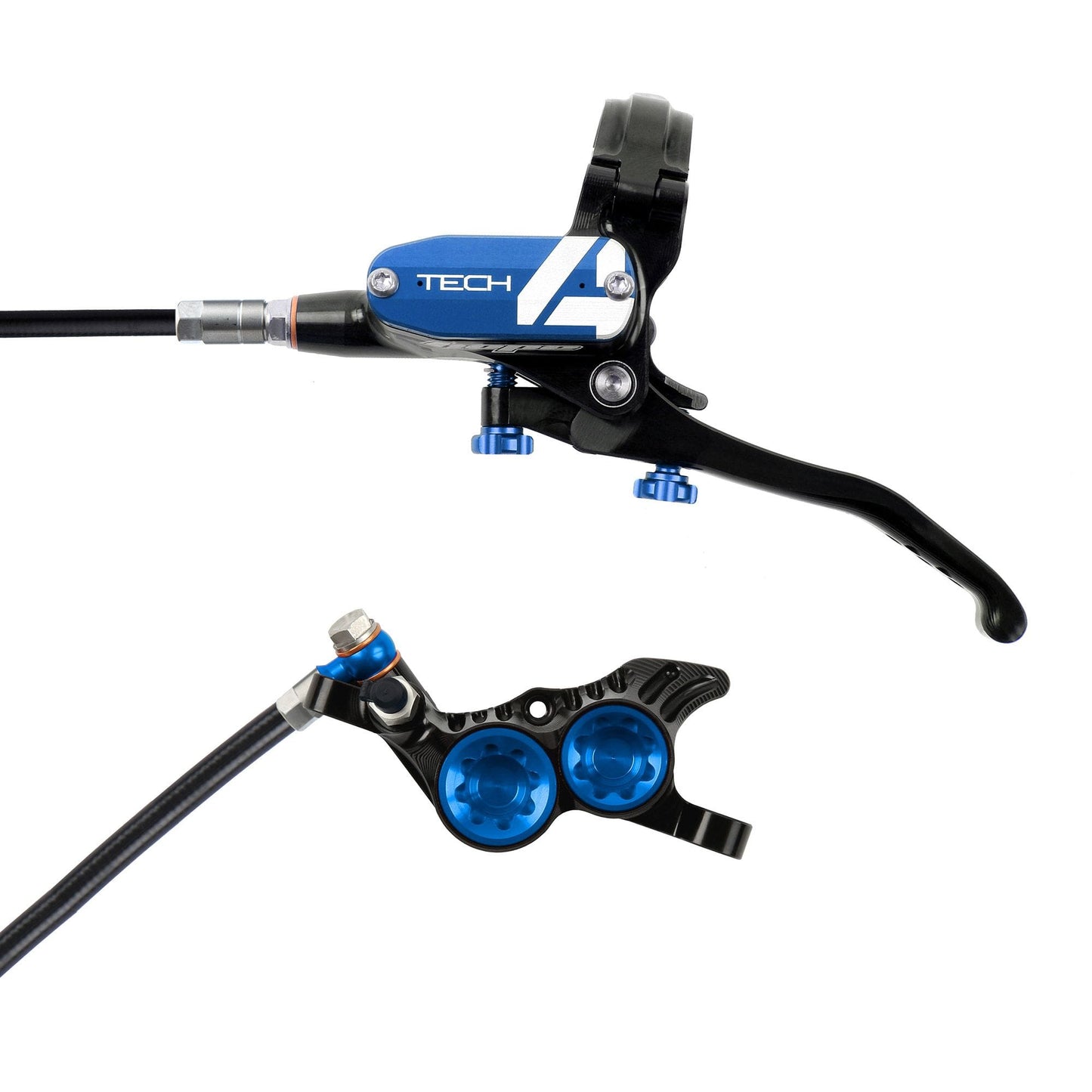 HOPE TECH 4 V4 DISC BRAKE LEFT LEVER BLACK/BLUE