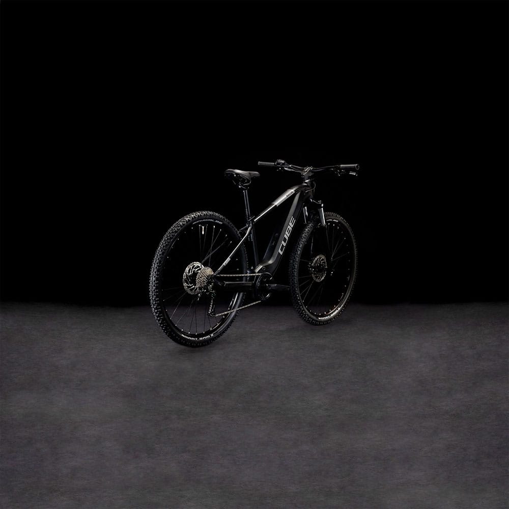 CUBE REACTION HYBRID PERFORMANCE 625 E-MTB BIKE 2023 - BLACK´N´GREY