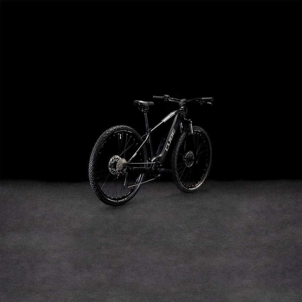 CUBE REACTION HYBRID PERFORMANCE 625 E-MTB BIKE 2023 - BLACK´N´GREY