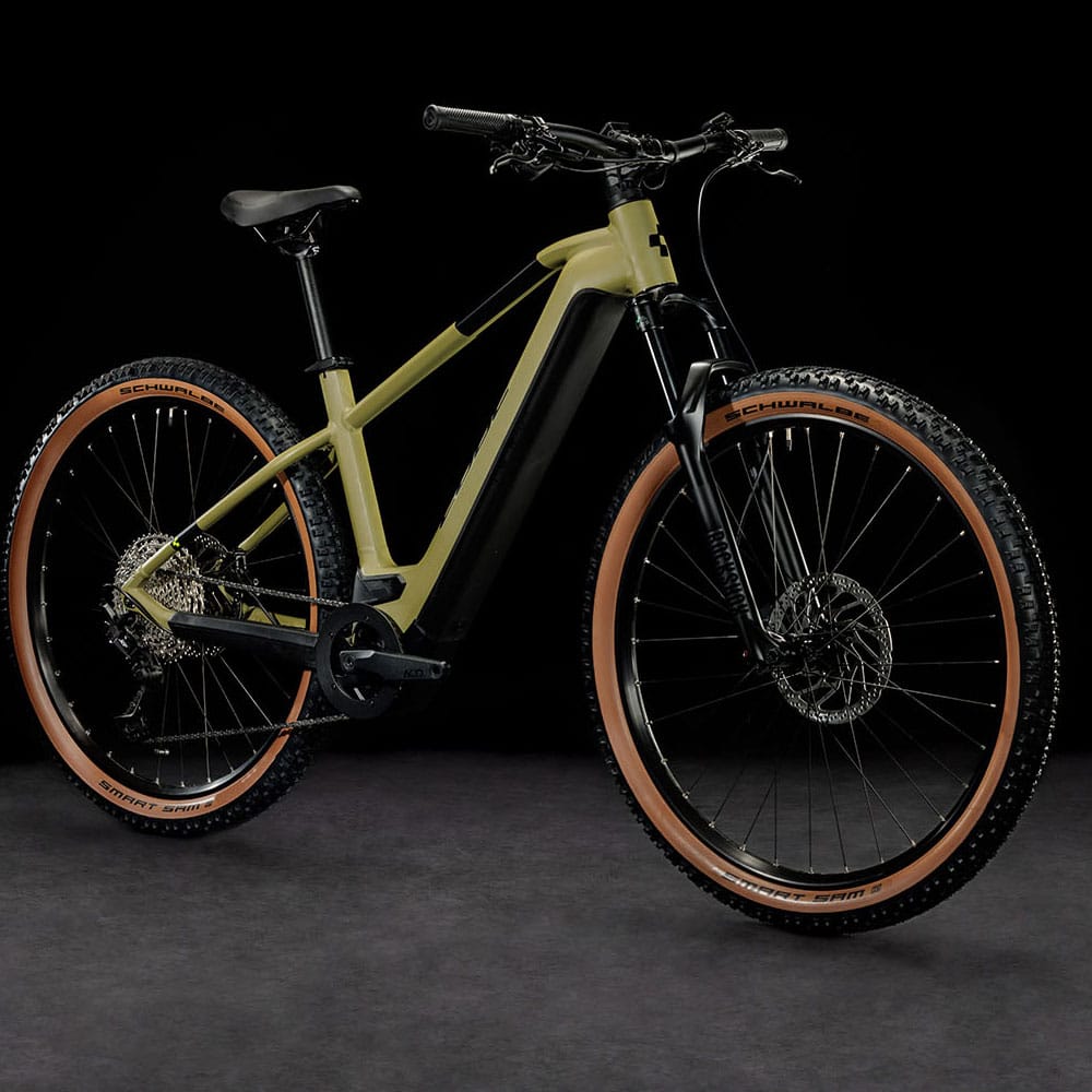 CUBE REACTION HYBRID RACE 750 E-MTB BIKE 2023 - OLIVE´N´GREEN