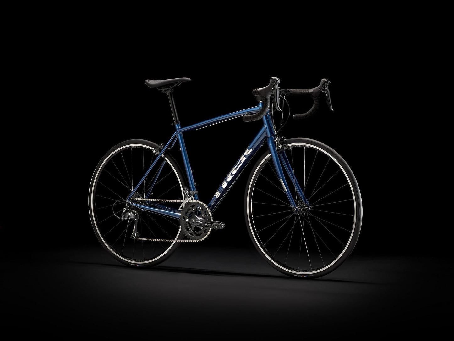 TREK DOMANE AL 2 ROAD BIKE 2024 - GLOSS MUSLANNE BLUE/MATTE TREK BLACK