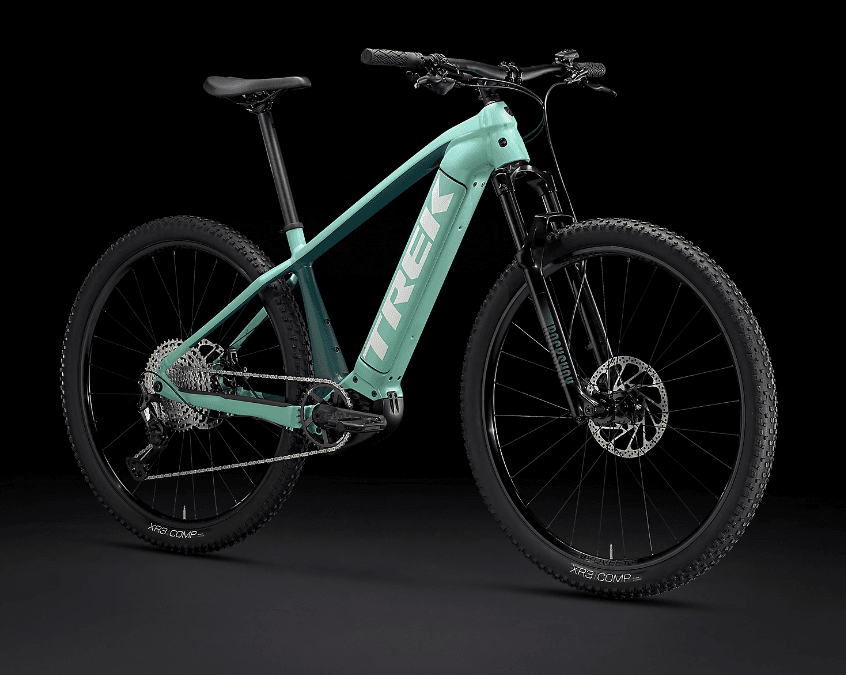 TREK POWERFLY 5 GEN 4 625W E-MTB BIKE 2023 - SATIN BLUE SAGE/JUNIPER