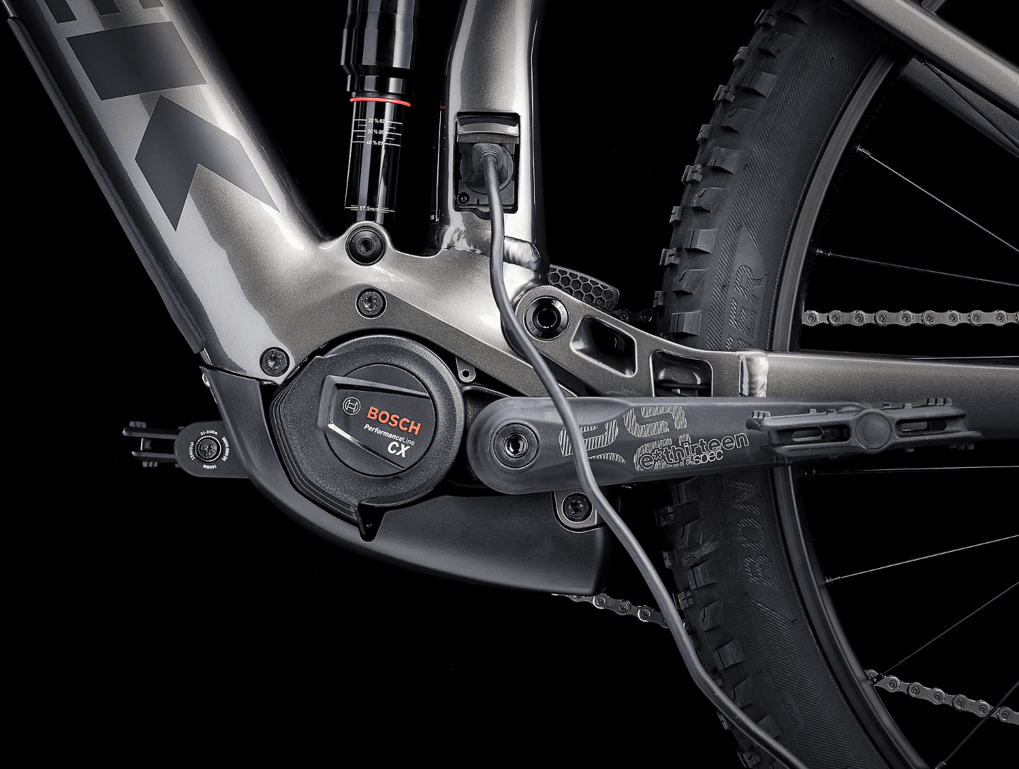 TREK RAIL 5 GEN 3 DEORE E-MTB BIKE 2023 - MERCURY