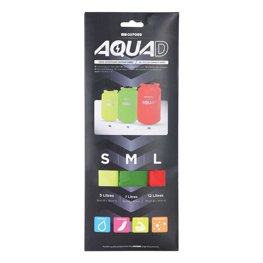 OXFORD AQUA D DRY BAGS (PACK OF 3)