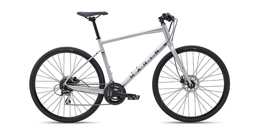 MARIN FAIRFAX 2 HYBRID BIKE 2025 GLOSS SILVER/BLACK
