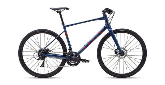 MARIN FAIRFAX 3 HYBRID BIKE 2025 GLOSS BLUE/ORANGE