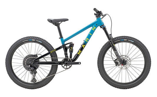 MARIN RIFT ZONE JR 24 KID'S FS MTB BIKE 2025 BLACK/BLUE