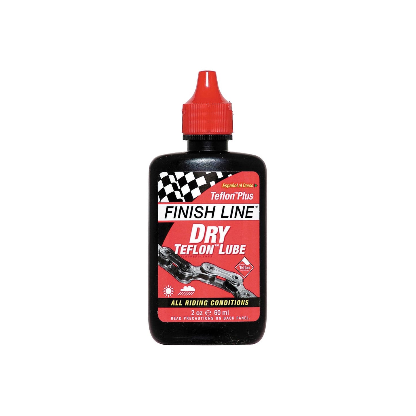 FINISH LINE TEFLON PLUS DRY CHAIN LUBE - 2 OZ