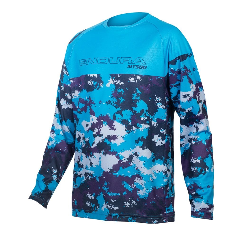 ENDURA KIDS MT500JR L/S JERSEY - ELECTRIC BLUE