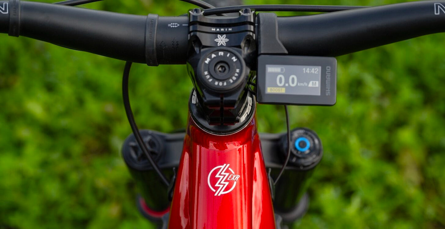 MARIN RIFT ZONE E XR FULL SUSPENSION eMTB BIKE 2025 RED/BLACK
