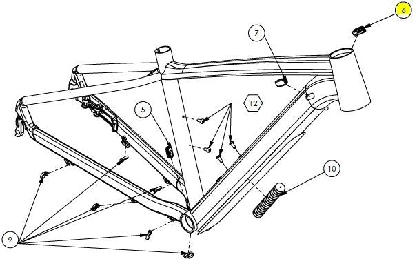 CUBE CABLE GUIDE (BRAKE, GEARS) 2022-2026