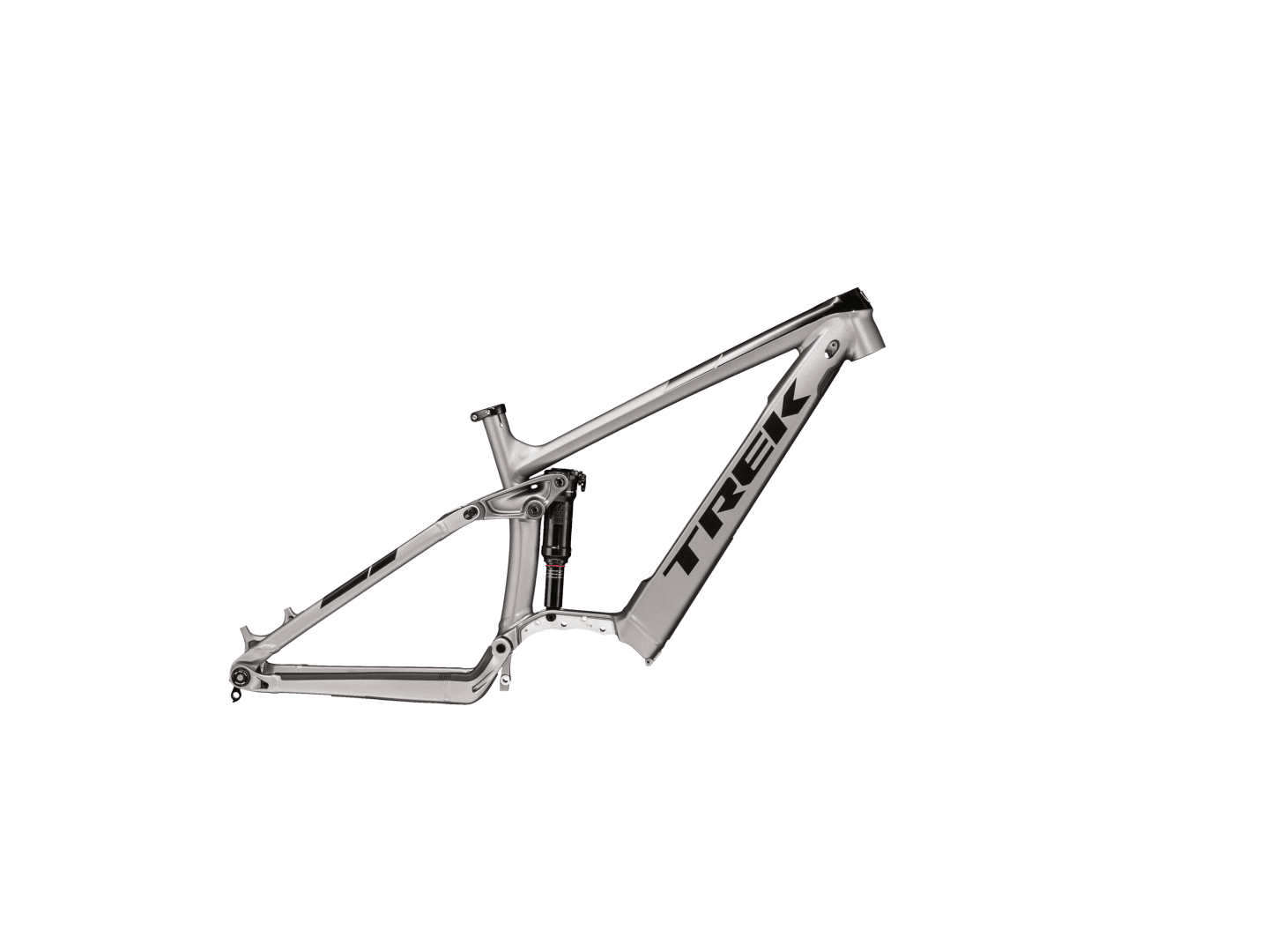 TREK POWERFLY FS E-MTB FRAMESET 2023 MATTE METALLIC GUNMETAL/GLOSS TREK BLACK