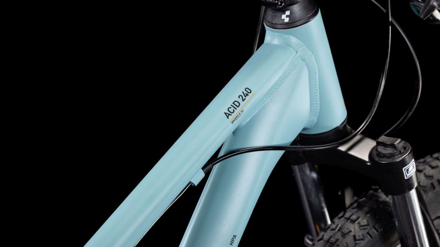 CUBE ACID 240 DISC KID'S BIKE 2025 PISTACHIO' N 'ORANGE