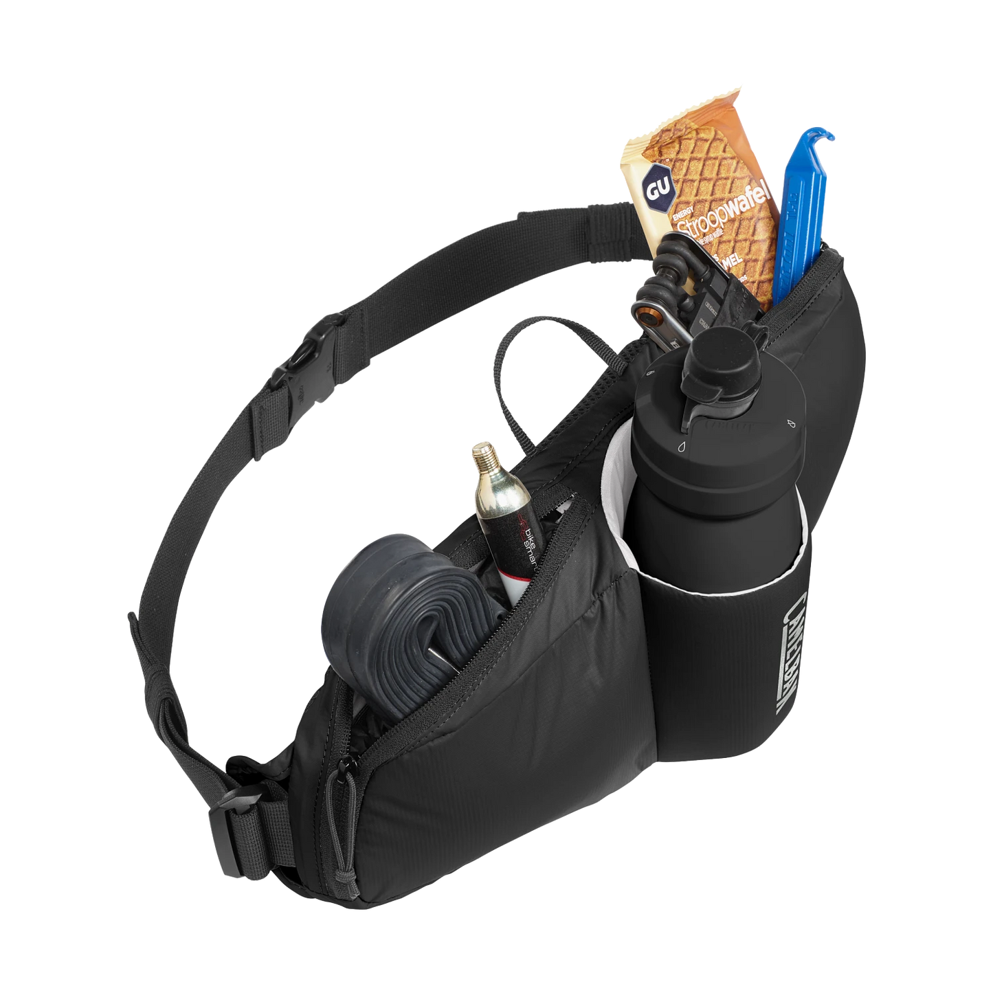 CAMELBAK PODIUM FLOW 2 WAIST PACK WITH 21oz PODIUM DIRT SERIES BOTTLE