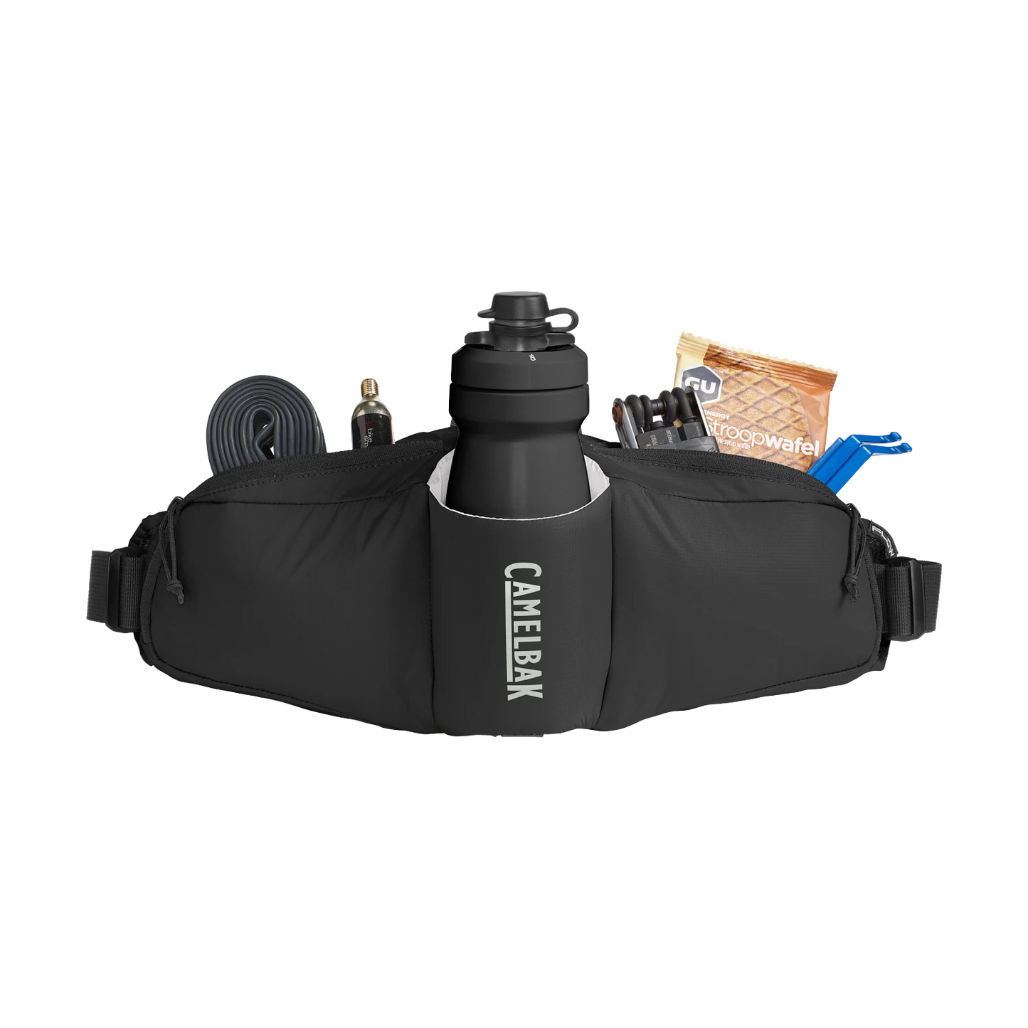 CAMELBAK PODIUM FLOW 2 WAIST PACK WITH 21oz PODIUM DIRT SERIES BOTTLE