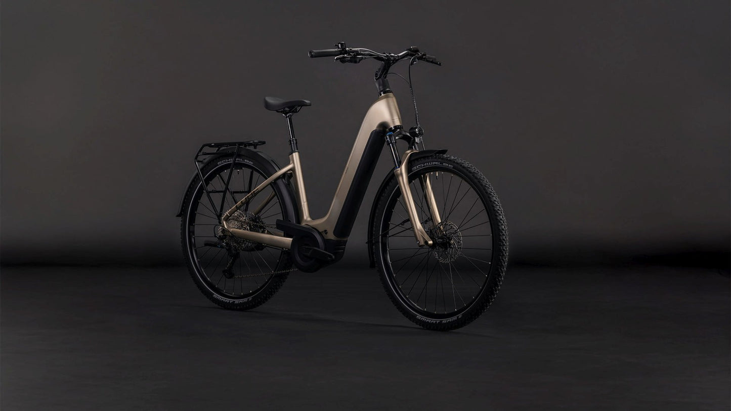 CUBE NURIDE HYBRID PRO 800 EASY ENTRY eTREKKING BIKE 2026 FLASHSTONE' N 'CHROME