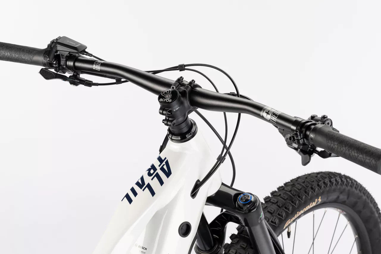 HAIBIKE ALLTRAIL 8 FULL SUSPENSION eMTB BIKE 2025 GLOSS WHITE/BLUE/GOLD