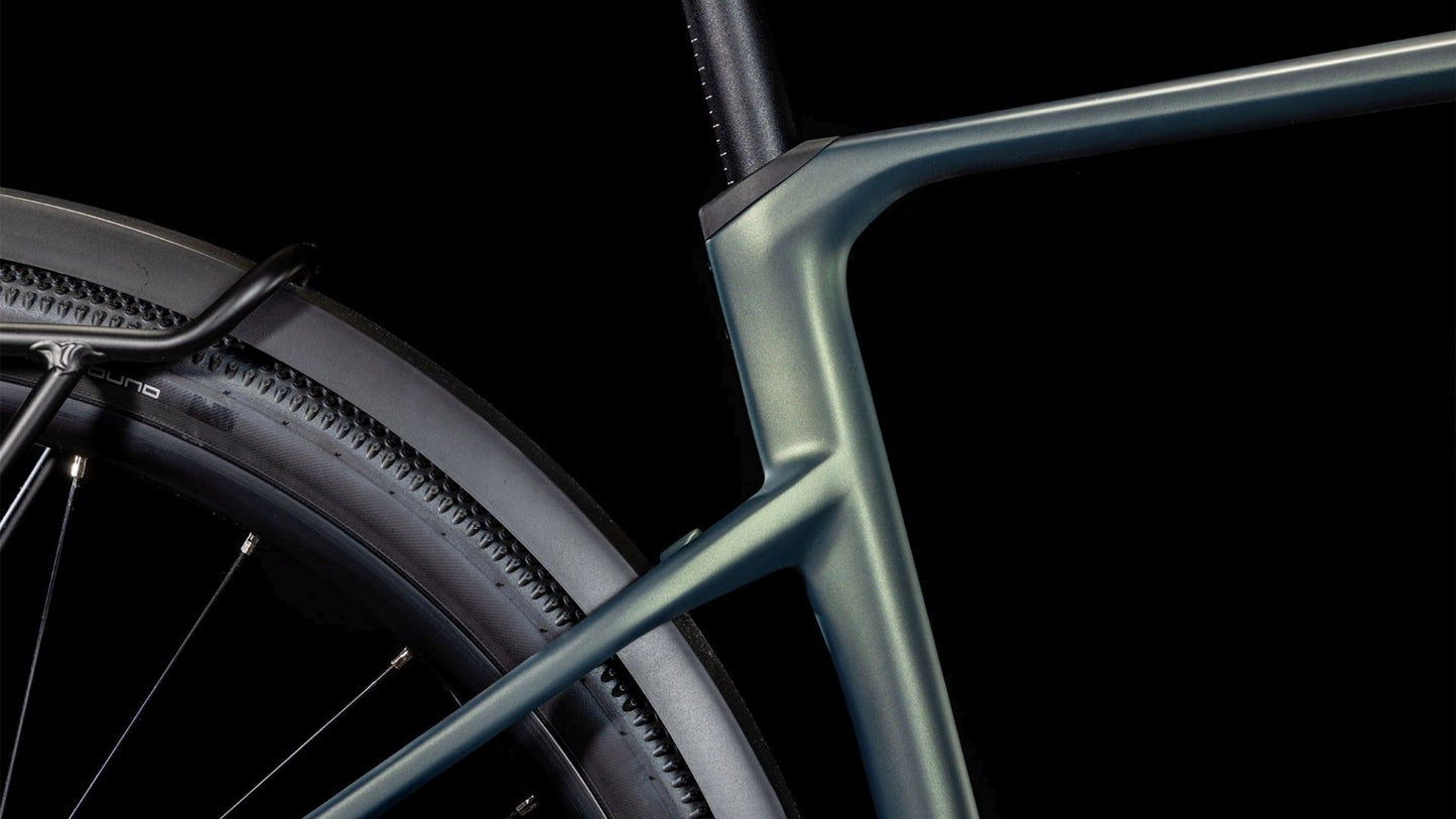 CUBE NULANE HYBRID C:62 RACE FE 400X GRAVEL eBIKE 2025 SAGEBUSHGREEN' N 'PRISM