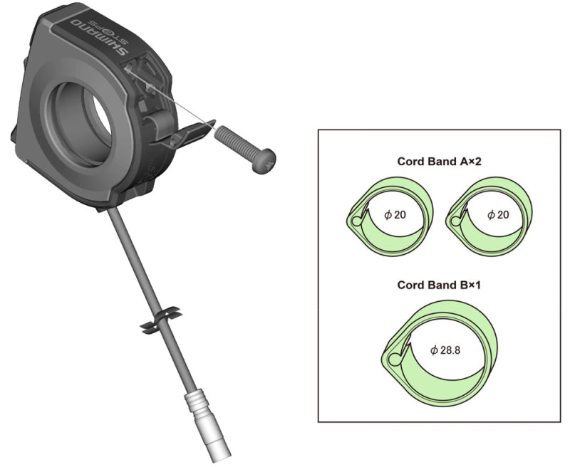 SHIMANO SW-E6000 STEPS/Di2 CORD BAND UNIT SET