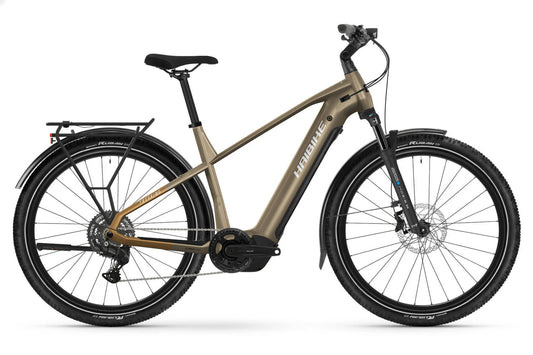 HAIBIKE TREKKING 6.5 HIGH HARDTAIL eMTB BIKE 2025 GLOSS TOFFEE/SAND/SILVER