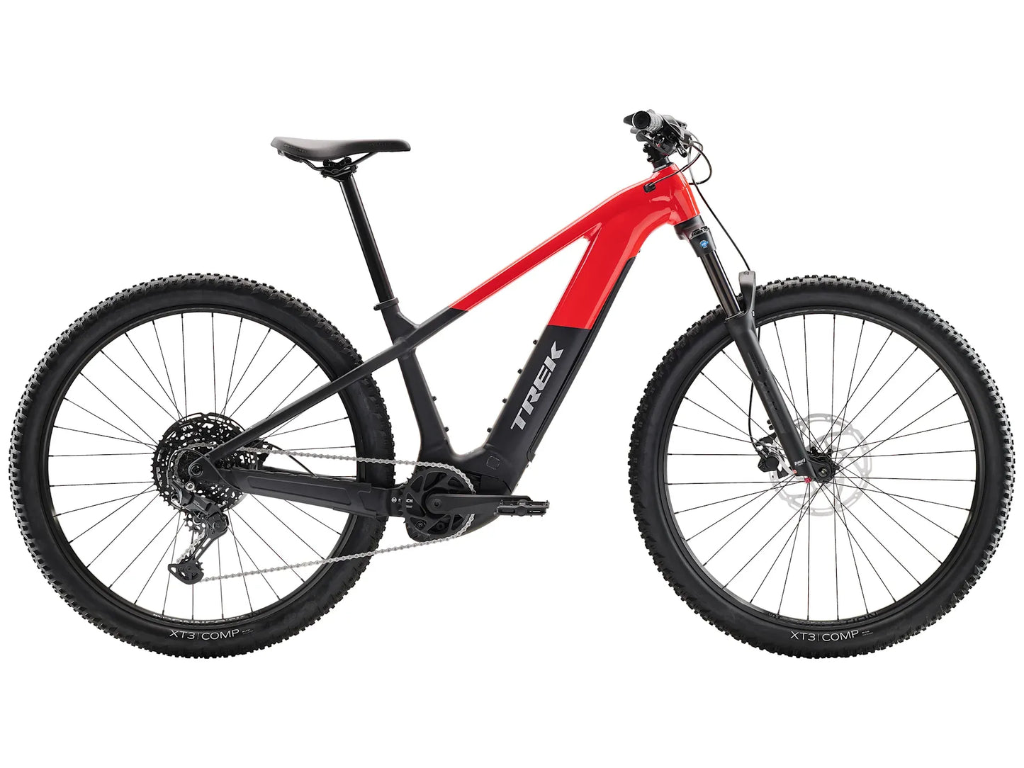 TREK POWERFLY+ 4 GEN 5 600Wh HARDTAIL eMTB BIKE 2026 GLOSS RADIOACTIVERED/MATTE DARK STAR