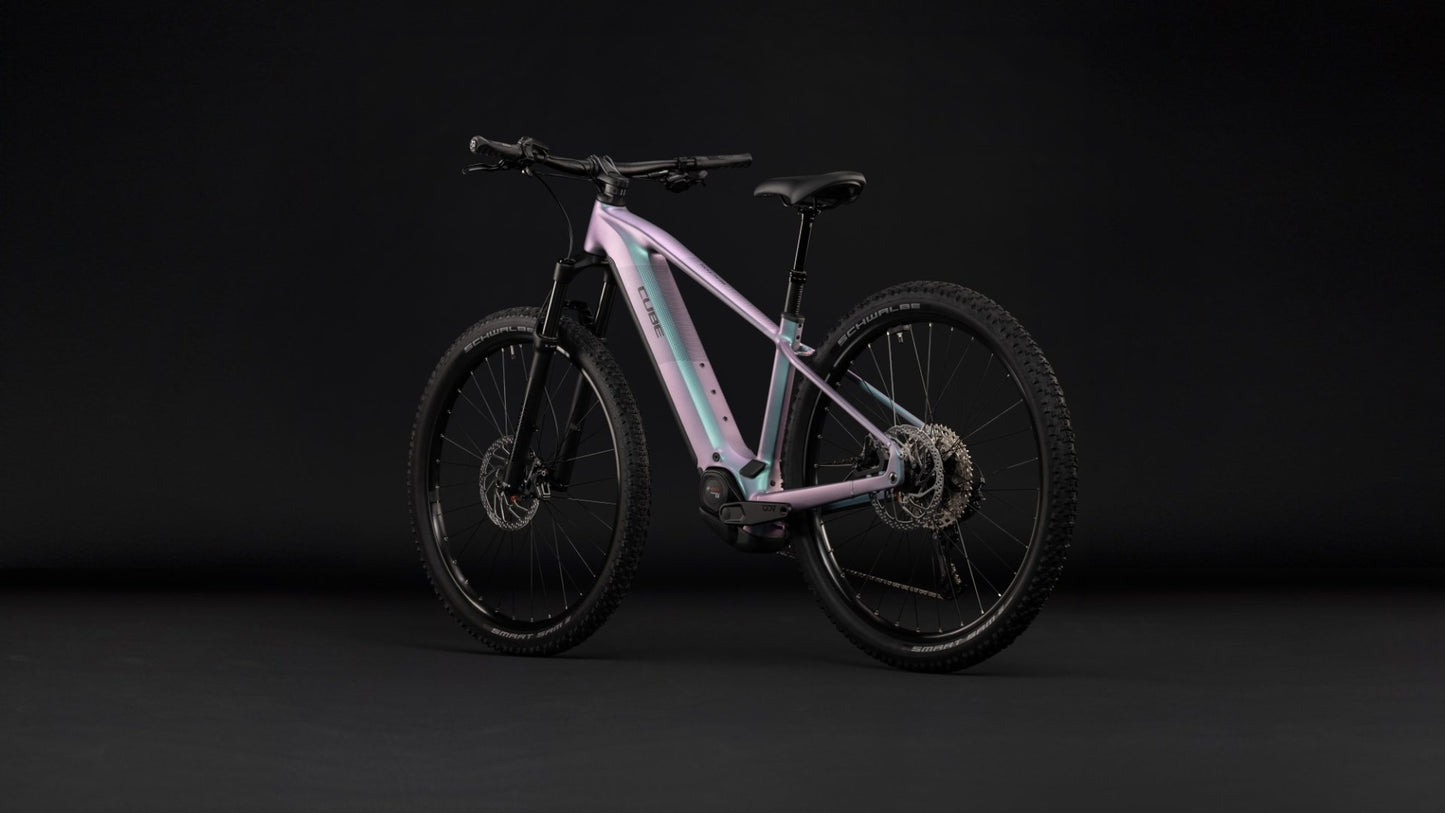 CUBE REACTION HYBRID PRO 800 HARDTAIL eMTB BIKE 2027 POLARLIGHT 'N' BLACK