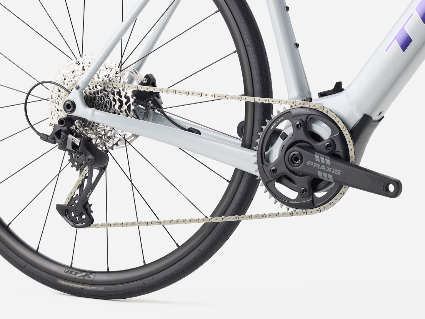 TREK DOMANE+ ALR 5 eROAD BIKE 2026 PLASMA GREY PEARL