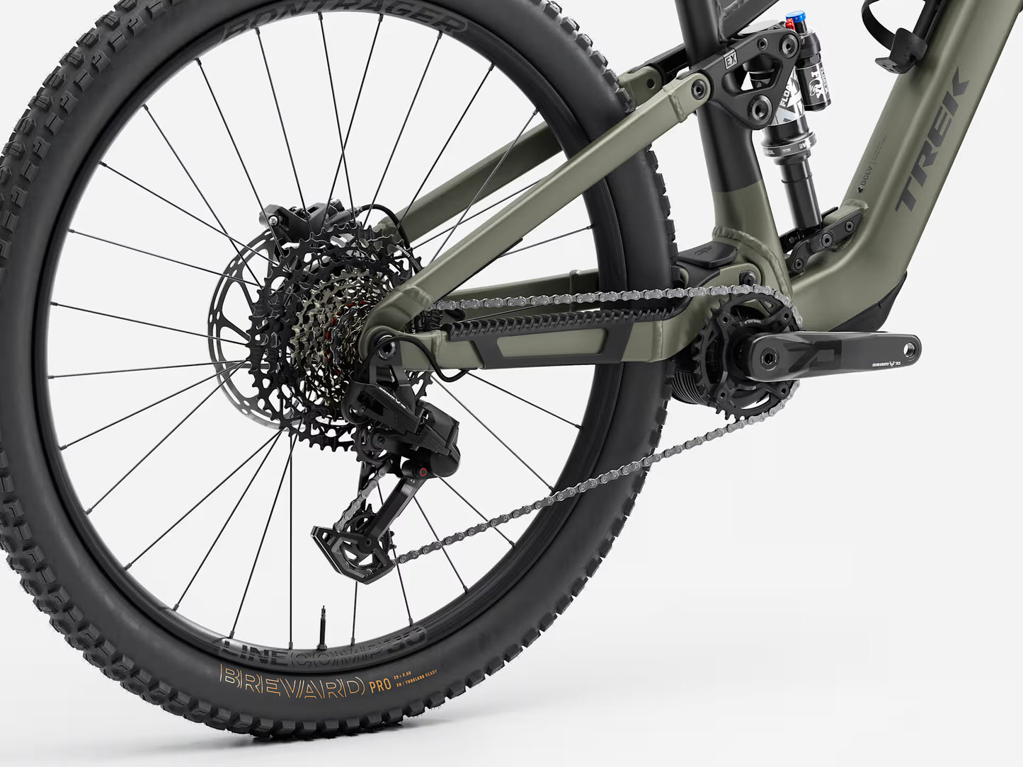 TREK FUEL+ EX 8 GEN 2 FULL SUSPENSION eMTB BIKE 2026 MATTE OLIVE GREY/TREK BLACK