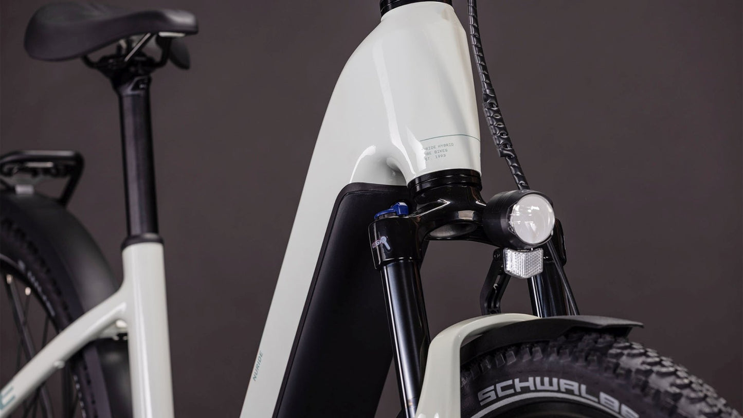 CUBE NURIDE HYBRID PERFORMANCE 600 EASY ENTRY eTREKKING BIKE 2026 DESERTSTONE' N 'GREY