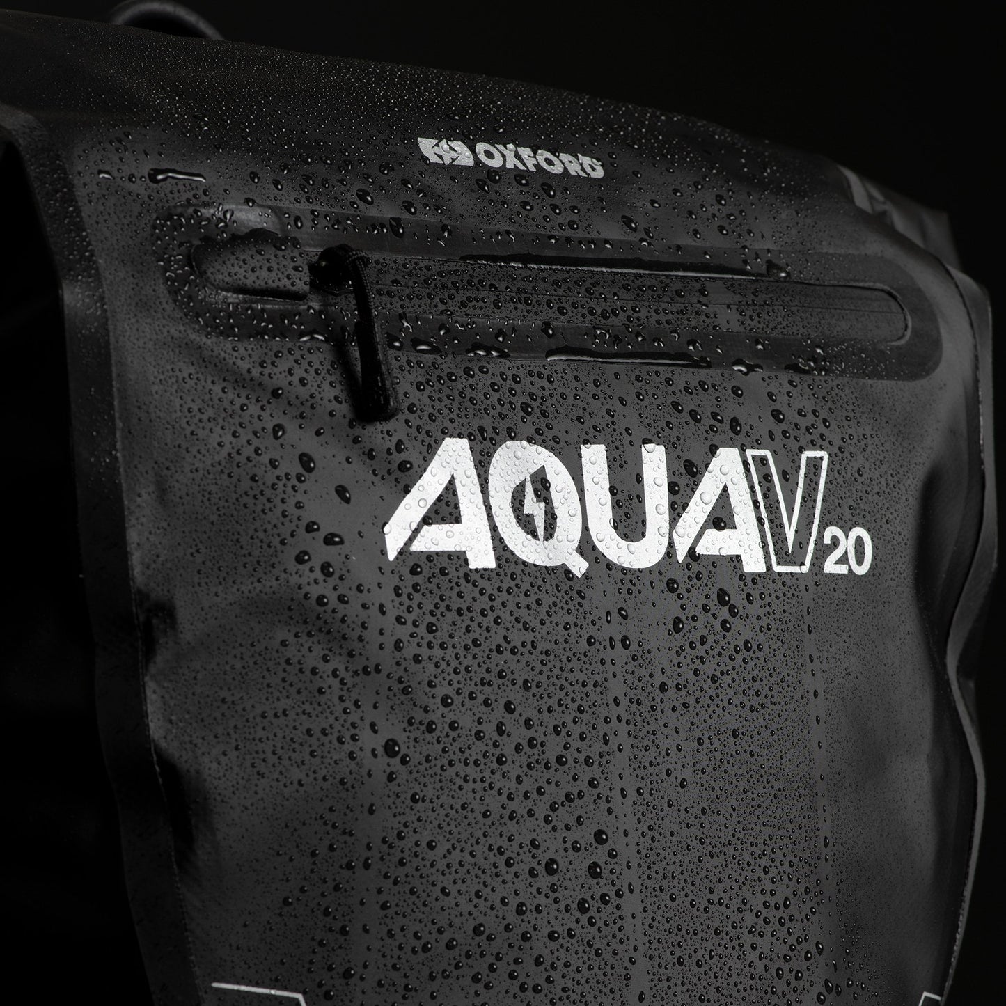 OXFORD AQUA V 20 SINGLE QR PANNIER BAG BLACK