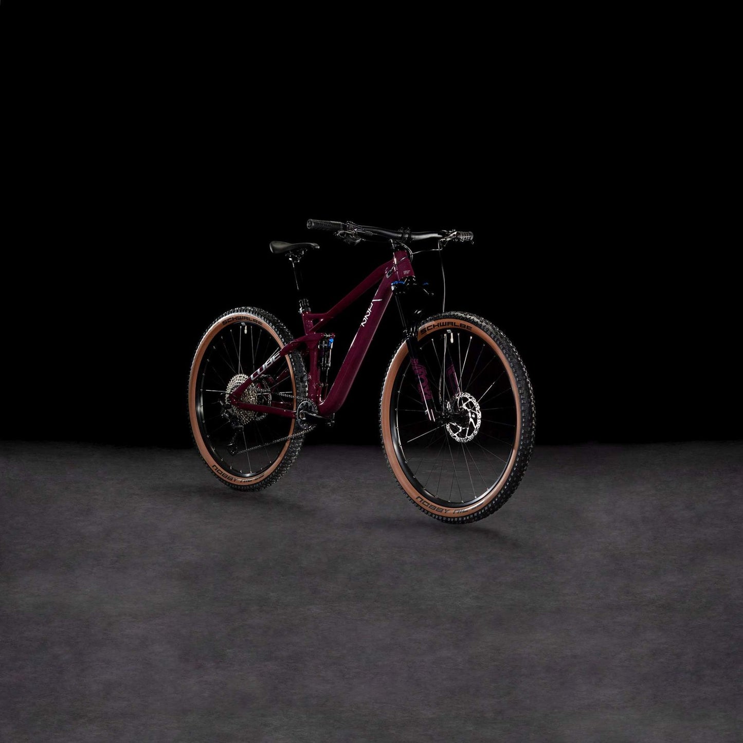 CUBE STEREO ONE22 RACE FS MTB BIKE 2026 WINE' N 'GREY