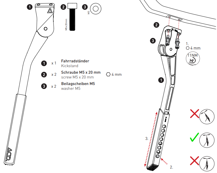 CUBE ACID FM PURE KICKSTAND