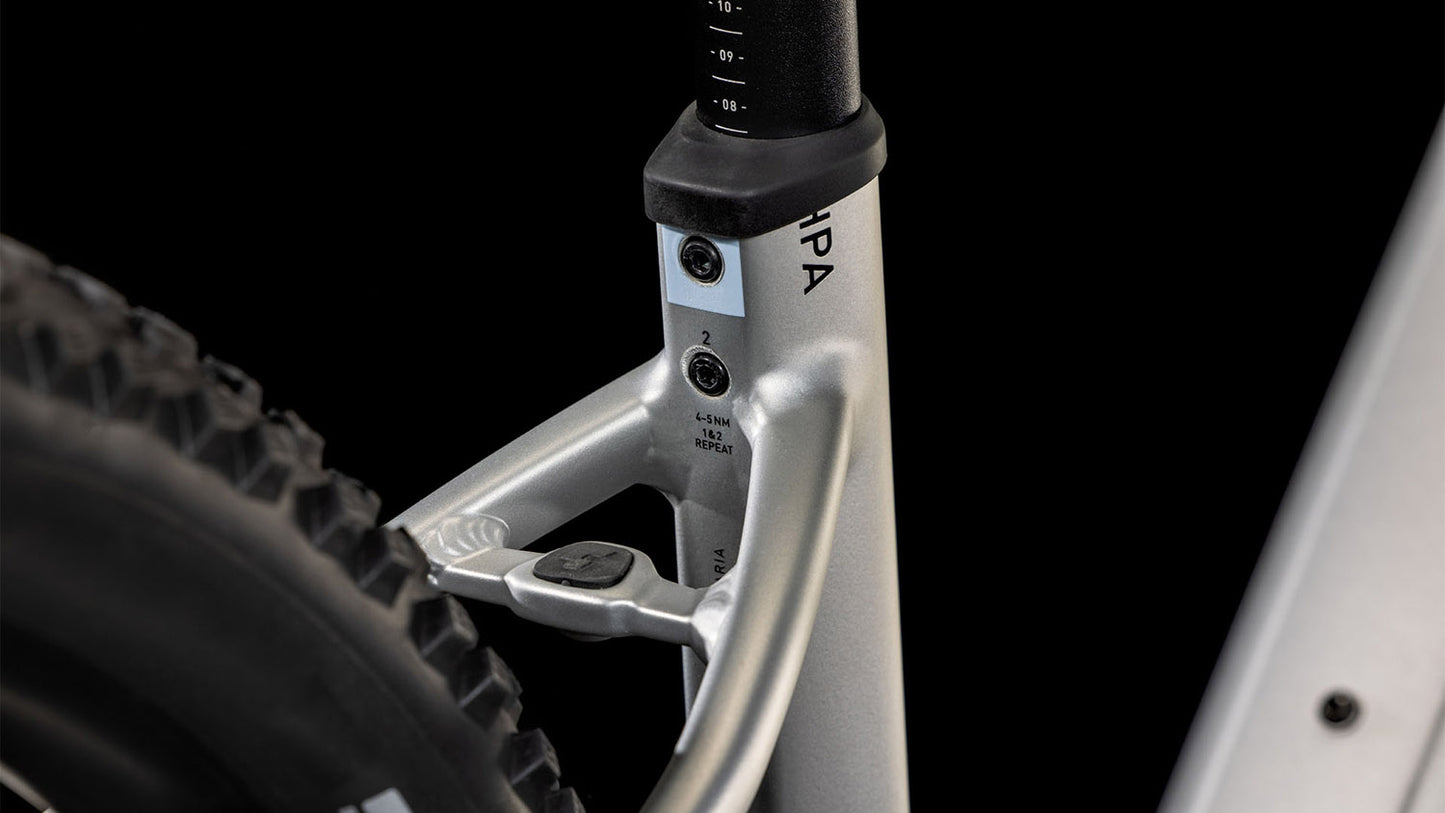 CUBE REACTION HYBRID ONE 600 EASY ENTRY eMTB BIKE 2025 SILVER' N 'BLACK
