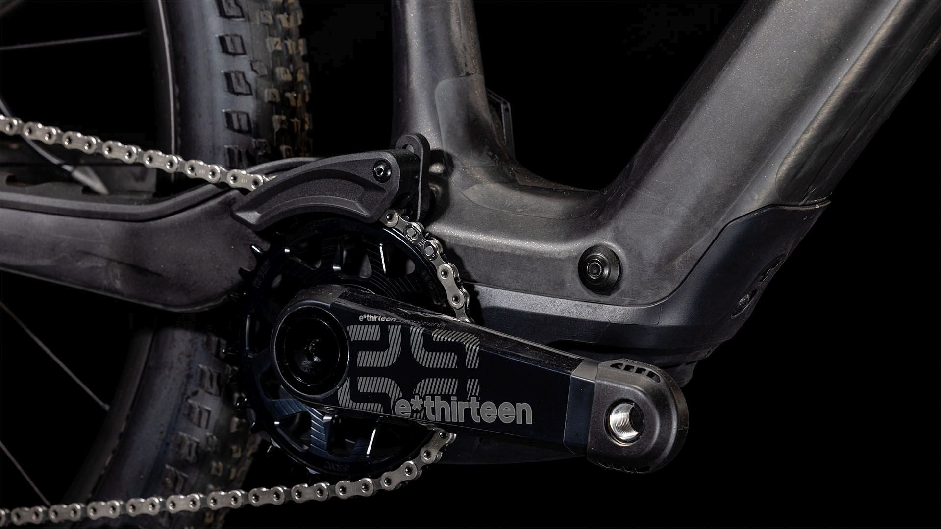 CUBE AMS HYBRID ONE44 C:68X SLT 400X E-MTB BIKE 2024 CARBON 'N' GOLDDUST